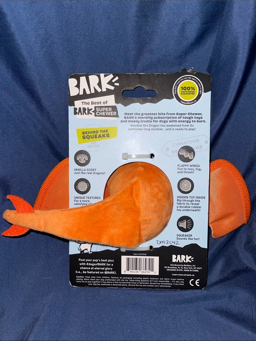 Bark - Snorbax the Dragon Plush Toy - Orange & Yellow